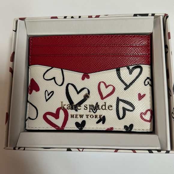 kate spade Bags Kate Spade Valentines Day Heart Card Holder Poshmark